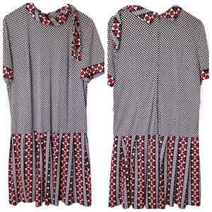 Lorac‎ Original Vintage 1970s 1980s Union Made Blue White Gingham Plaid Necktie